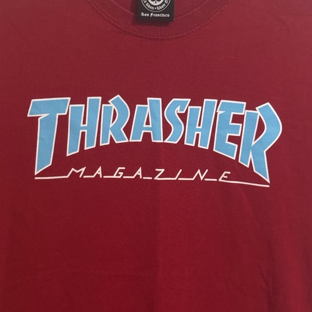 Thrasher Red and Blue Short Sleeve Tee